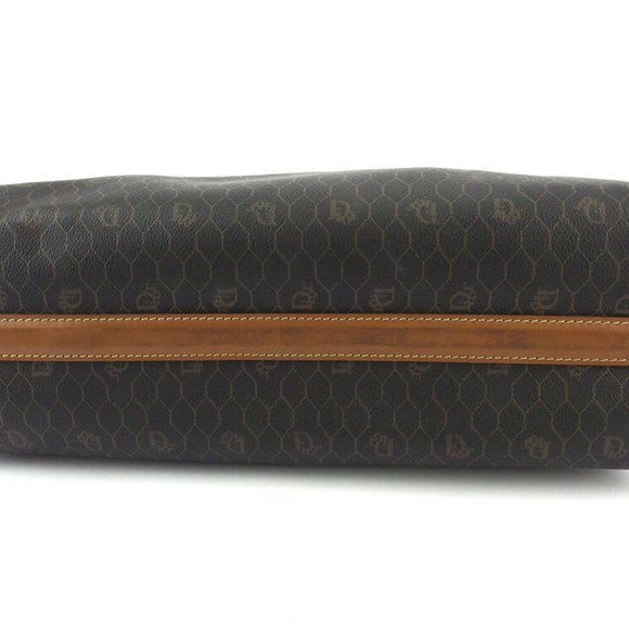 Dior Boston bag honeycomb pattern PVC ~ leather Authentic used - Picture 6 of 8